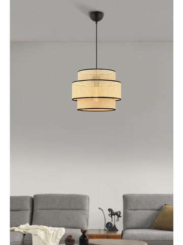 Opviq Hanglamp crème/zwart - (H)65 x Ø 30 cm