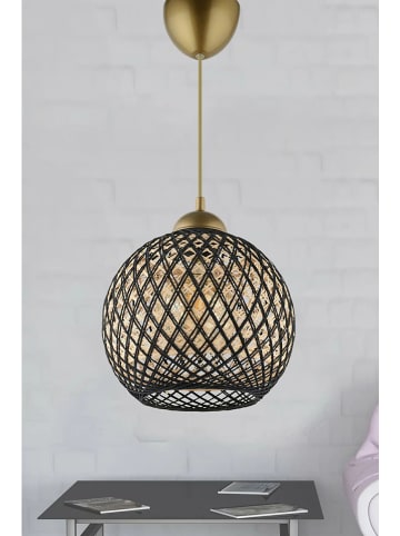 Opviq Hanglamp goudkleurig/zwart - (B)22 x (H)54 x (D)20 cm