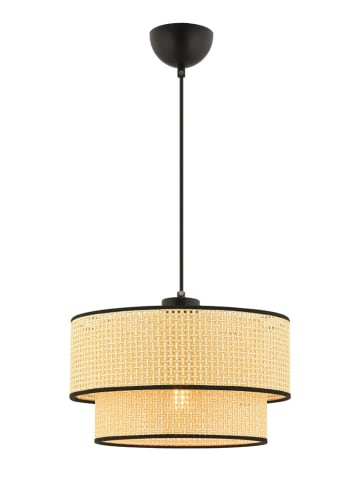 Opviq Hängeleuchte in Creme/ Schwarz - (H)65 x Ø 30 cm