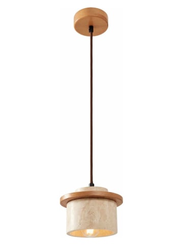 Opviq Hängeleuchte in Beige/ Hellbraun - (H)151 x Ø 12 cm