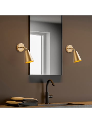 Opviq Wandleuchte in Gold - (B)10 x (H)21 cm