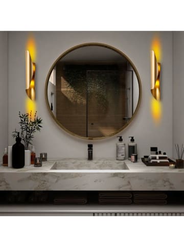 Opviq Wandlamp goudkleurig - (B)8 x (H)40 cm