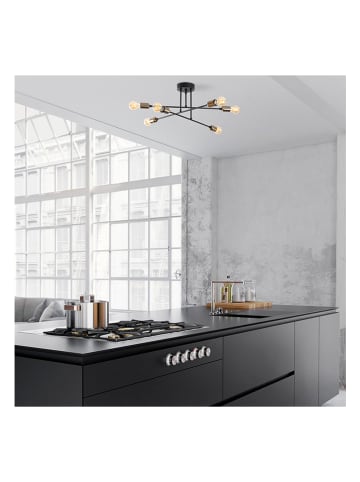 Opviq Deckenleuchte in Schwarz - (B)66 x (H)27 x (T)66 cm