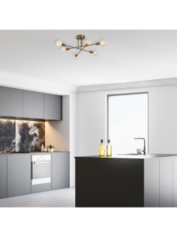 Opviq Deckenleuchte "Flower" in Gold - Ø 64 cm