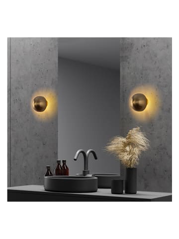 Opviq Wandleuchte in Gold - (B)16 x (H)16 cm