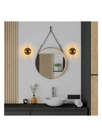 Opviq Wandlamp goudkleurig - (B)16 x (H)16 cm