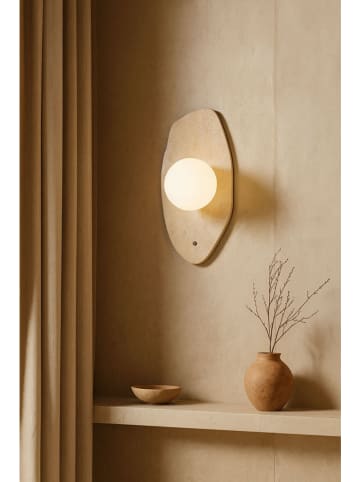 Opviq Wandlamp beige - (H)42 cm x Ø 10