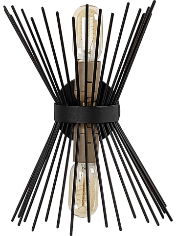 Opviq Wandlamp zwart - (B)23 x (H)33 cm