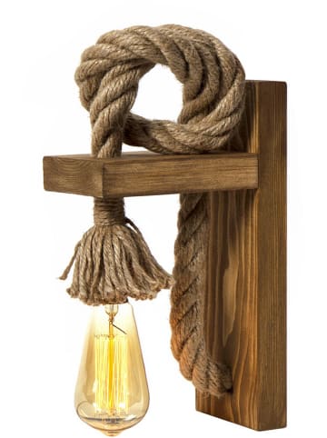 Opviq Wandlamp lichtbruin - (B)10 x (H)30 cm