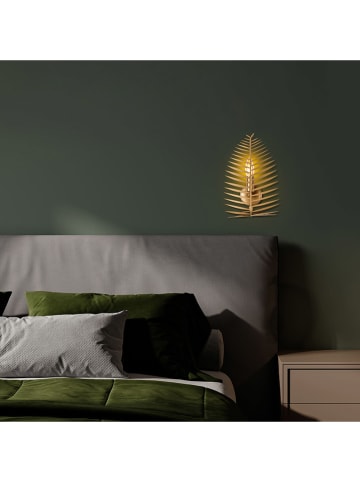Opviq Wandleuchte "Leaf" in Gold - (B)20 x (H)30 cm