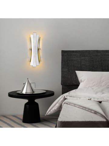 Opviq Wandlamp zilverkleurig - (B)17 x (H)48 cm