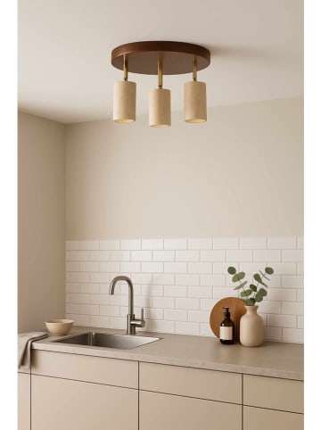 Opviq Plafonnière beige/bruin - Ø 30 cm