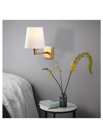 Opviq Wandleuchte "Profil" in Gold/ Weiß - (B)18 x (H)30 cm