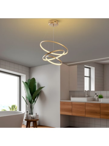 Opviq Ledhanglamp goudkleurig - (H)80 x Ø 50 cm