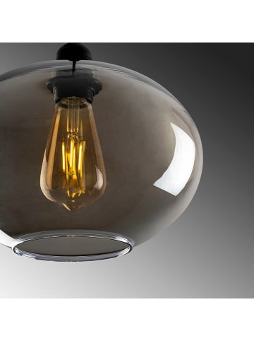 Opviq Hanglamp "Smoked" zwart - Ø 27 cm