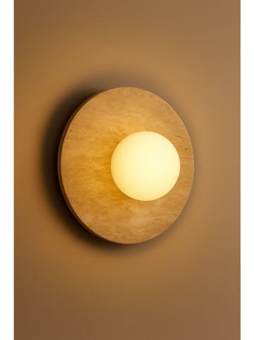 Opviq Wandlamp beige - (H)25 cm x Ø 12