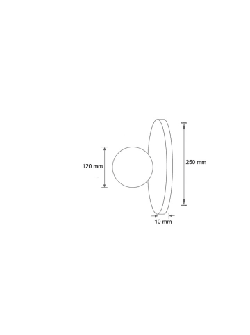 Opviq Wandlamp beige - (H)25 cm x Ø 12