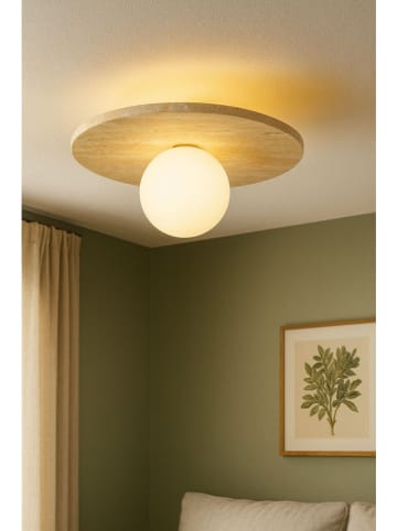 Opviq Lampa sufitowa w kolorze beżowym - szer. 30 x Ø 12 cm