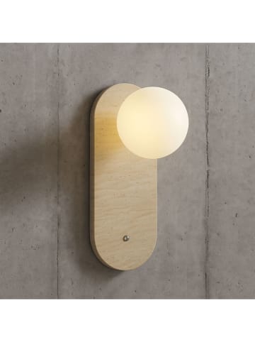 Opviq Wandlamp beige - (B)18 x (H)39 cm x Ø 10