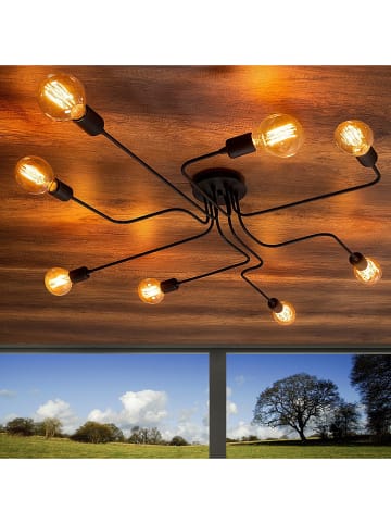 Opviq Lampa sufitowa "Truva" w kolorze czarnym - gł. 15 x Ø 140 cm