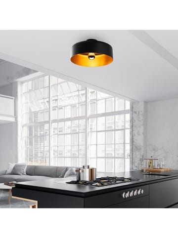 Opviq Deckenleuchte "Vesta" in Schwarz/ Gold - Ø 35 cm