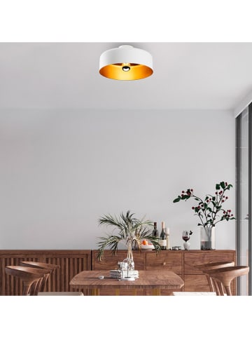 Opviq Hanglamp "Vesta" wit/goudkleurig - (H)18 x Ø 35 cm