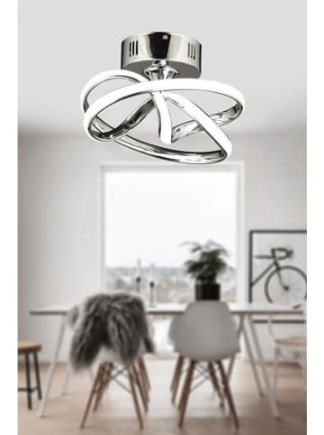 Opviq Lampa sufitowa LED w kolorze srebrnym - wys. 20 x Ø 28 cm