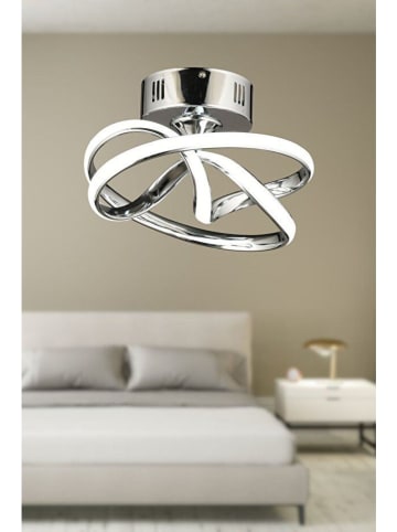 Opviq Lampa sufitowa LED w kolorze srebrnym - wys. 20 x Ø 28 cm