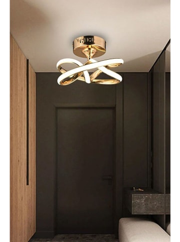 Opviq Lampa sufitowa LED w kolorze złotym - wys. 20 x Ø 28 cm