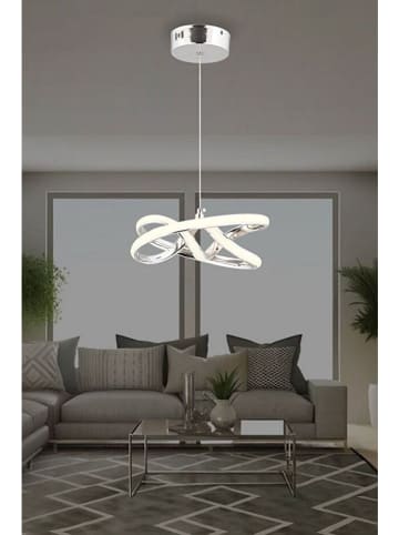 Opviq Lampa wisząca LED w kolorze srebrnym - szer. 28 cm