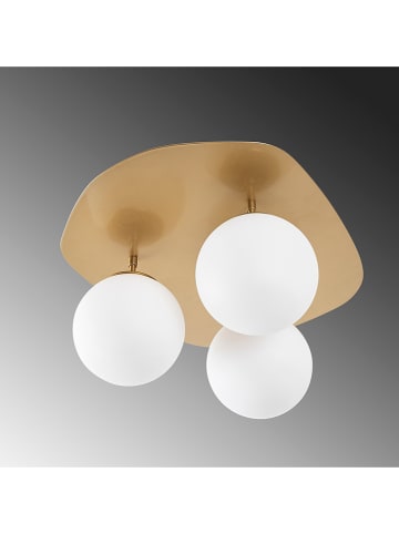 Opviq Plafonnière goudkleurig - (B)37 x (D)25 cm