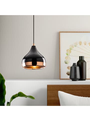Opviq Lampa wisząca "Yildo" w kolorze czarno-pomarańczowym - Ø 17 cm