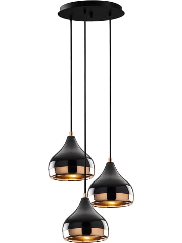 Opviq Hanglamp "Yildo" zwart/koperkleurig - Ø 37 cm