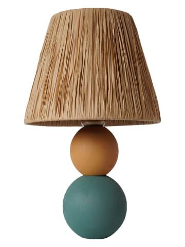 Opviq Lampa stołowa w kolorze jasnobrązowym - wys. 35 x Ø 20 cm