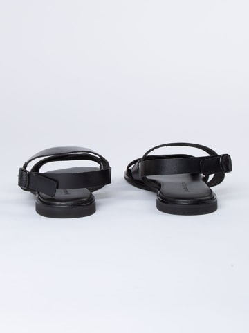 JOLANA & FENENA Leder-Sandalen in Schwarz