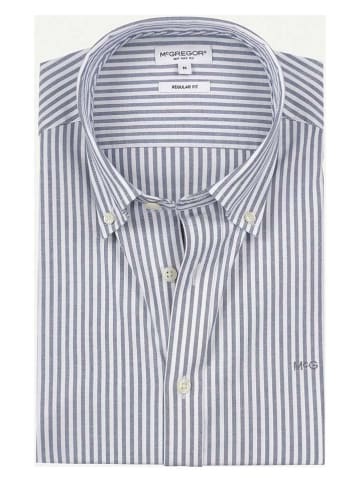 McGregor Hemd - Regular fit - in Blau/ Weiß