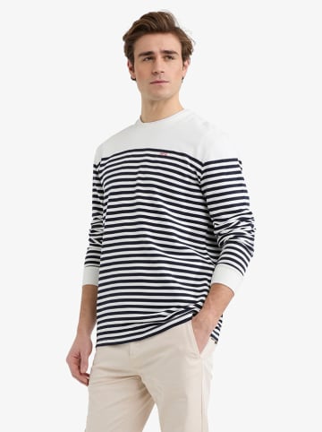 McGregor Sweatshirt in Weiß/ Dunkelblau