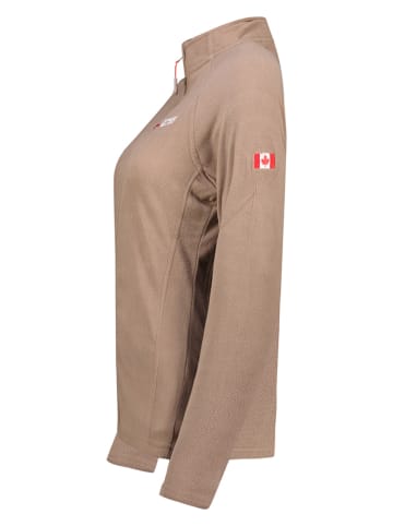 Canadian Peak Fleecejacke "Tugeak" in Taupe