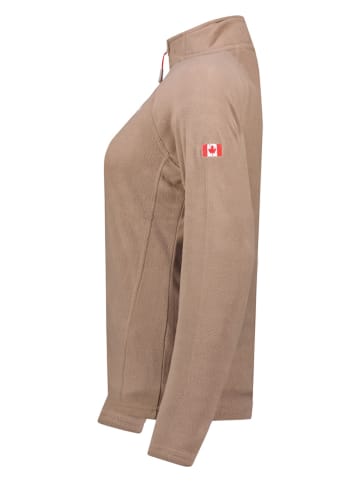 Canadian Peak Kurtka polarowa "Tugeak" w kolorze szarobrązowym