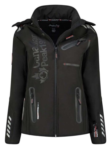 Canadian Peak Kurtka softshellowa "Reinak" w kolorze czarnym