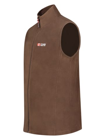 Canadian Peak Fleece bodywarmer bruin