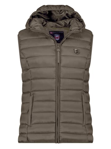 Canadian Peak Doorgestikte bodywarmer "Vakitaleak" kaki