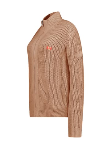 Canadian Peak Cardigan in Hellbraun