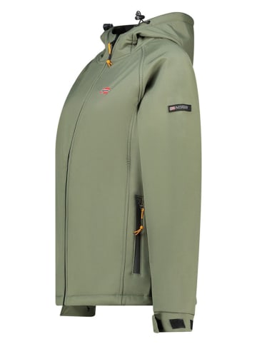 Canadian Peak Kurtka softshellowa "Tamigoglasseak" w kolorze zielonym