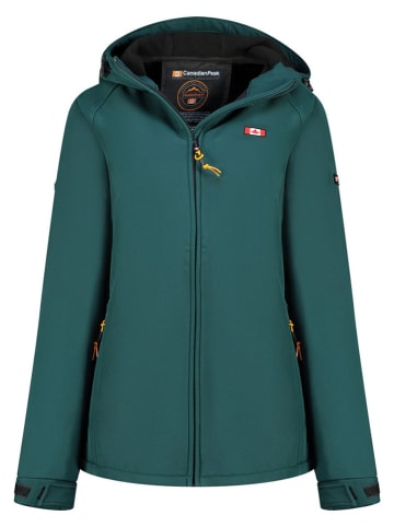 Canadian Peak Kurtka softshellowa "Tamigoglasseak" w kolorze zielonym