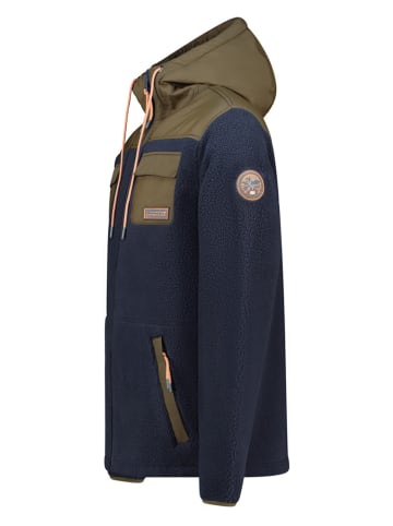 Canadian Peak Fleecejacke "Toulouseak" in Dunkelblau/ Khaki