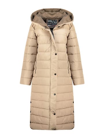 Canadian Peak Doorgestikte jas "Beackweak" mosterdgeel