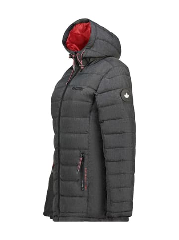 Canadian Peak Doorgestikte mantel "Astaneak" zwart