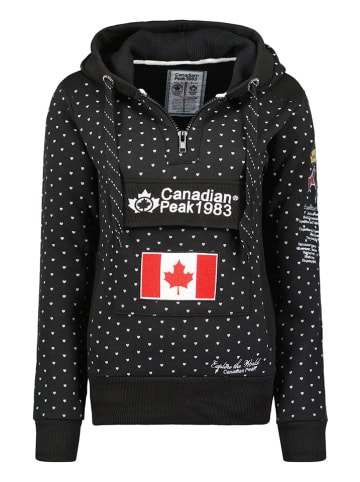 Canadian Peak Hoodie "Gyrelle" in Schwarz