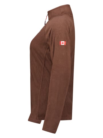 Canadian Peak Fleecejacke "Tugeak" in Braun
